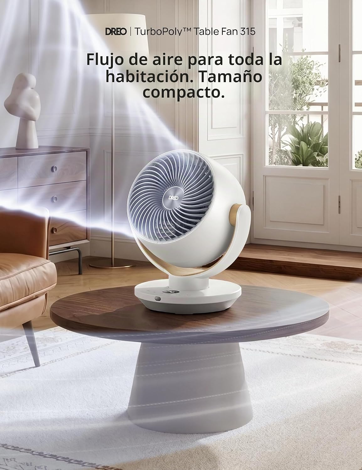 Dreo Ventilador para dormitorio, ventiladores circuladores de aire...