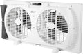 Comfort Zone - Ventilador reversible de ventana doble con 3 velocid...