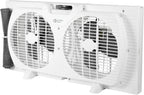 Comfort Zone - Ventilador reversible de ventana doble con 3 velocid...