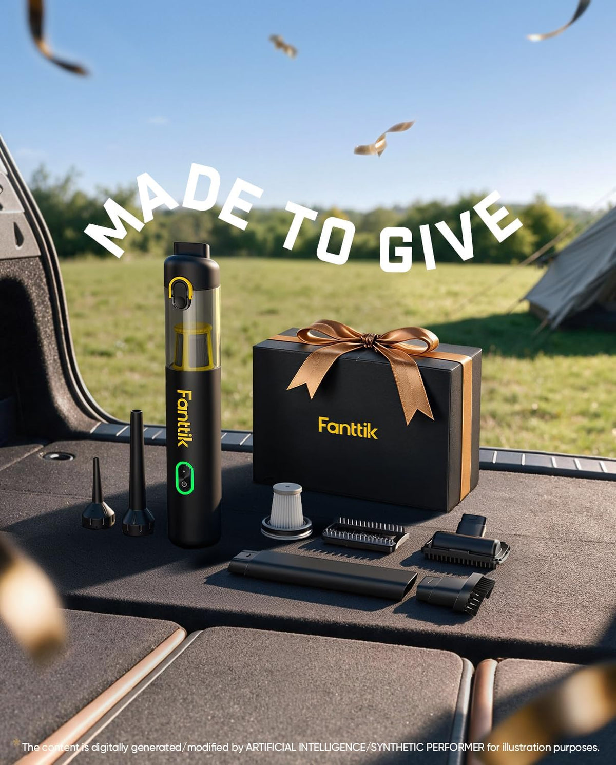 Fanttik Slim V8 APEX - Aspiradora inalámbrica para automóvil y plumero, mini aspiradora portátil 4 en 1 con potencia de succión de 19000 pa para pelo de mascotas, carga tipo C