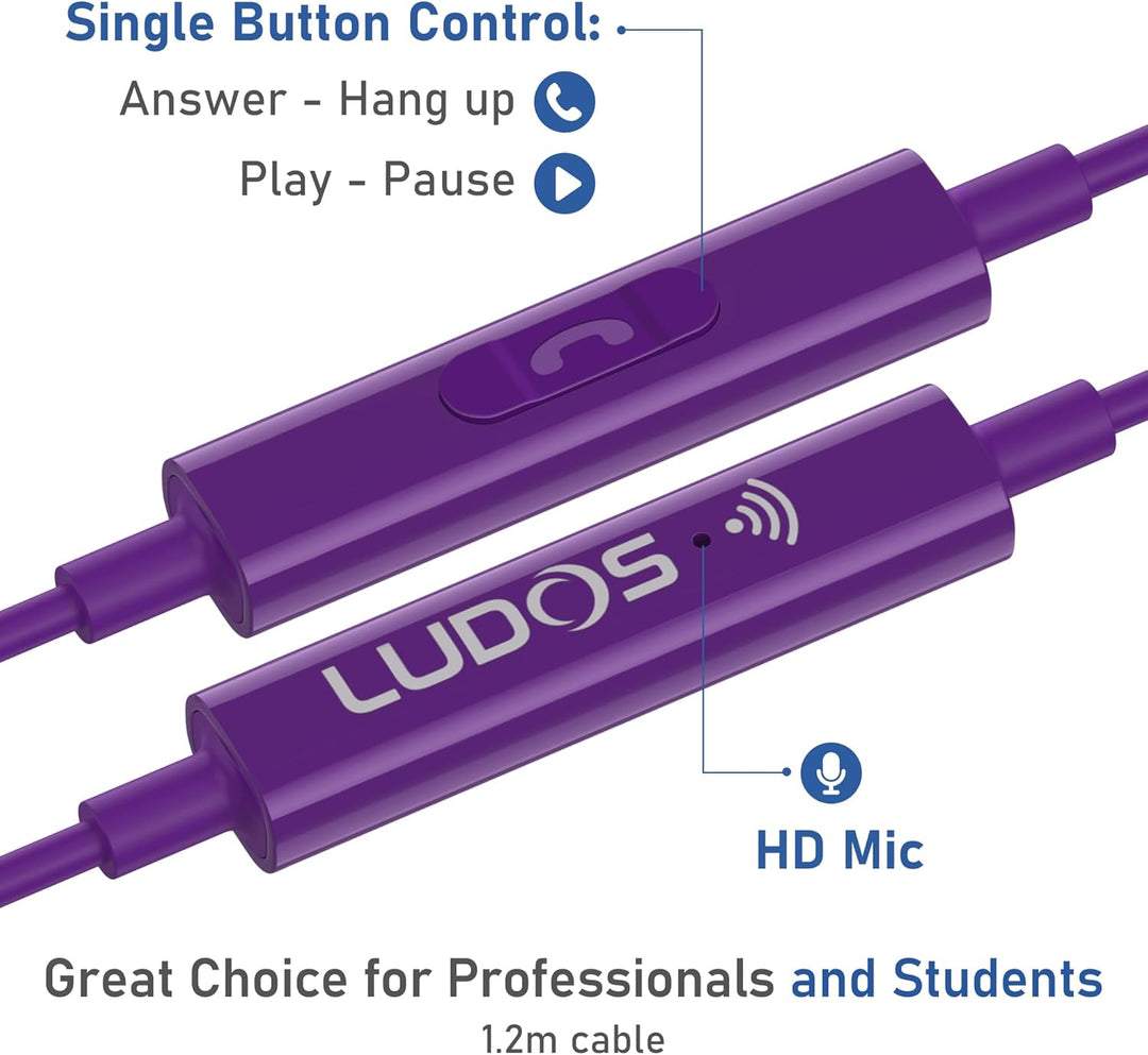 LUDOS OMNITONE Auriculares con cable in-Ear, 5 años de garantía, au...