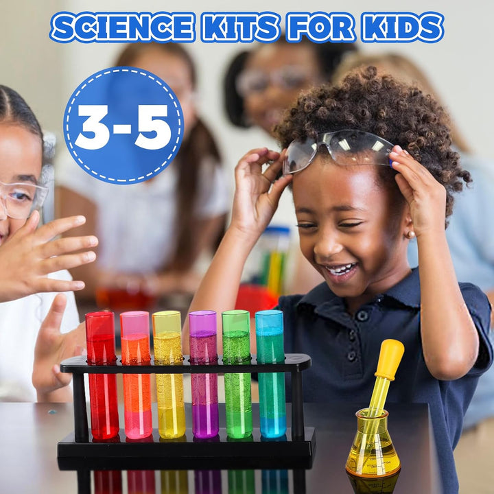 TOUHKAN - Kits científicos para niños de 3 a 5 tubos de ensayo con...