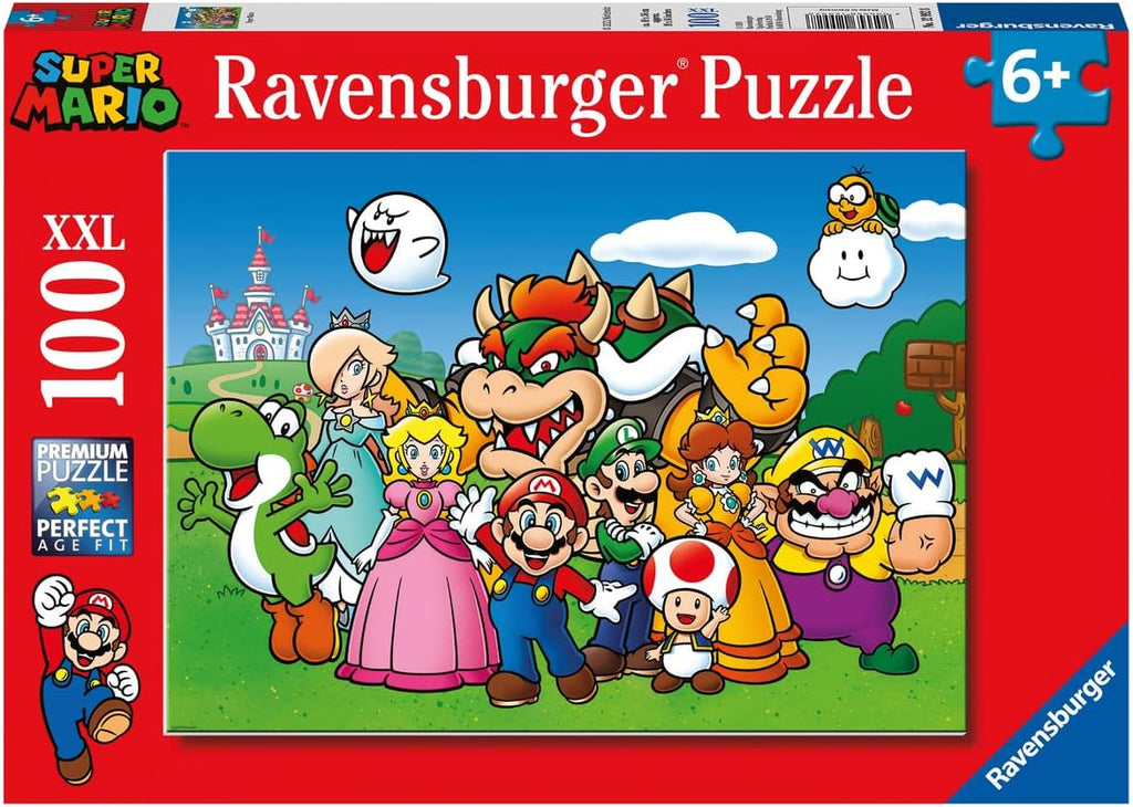 Ravensburger Super Mario - Rompecabezas de 100 piezas para niños a partir de 6 años, piezas extra grandes