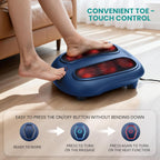Nekteck Masajeador de pies Shiatsu con calor para neuropatía