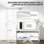 Lámpara 76" lámpara de pie del sensor de movimiento, lámpara derecha