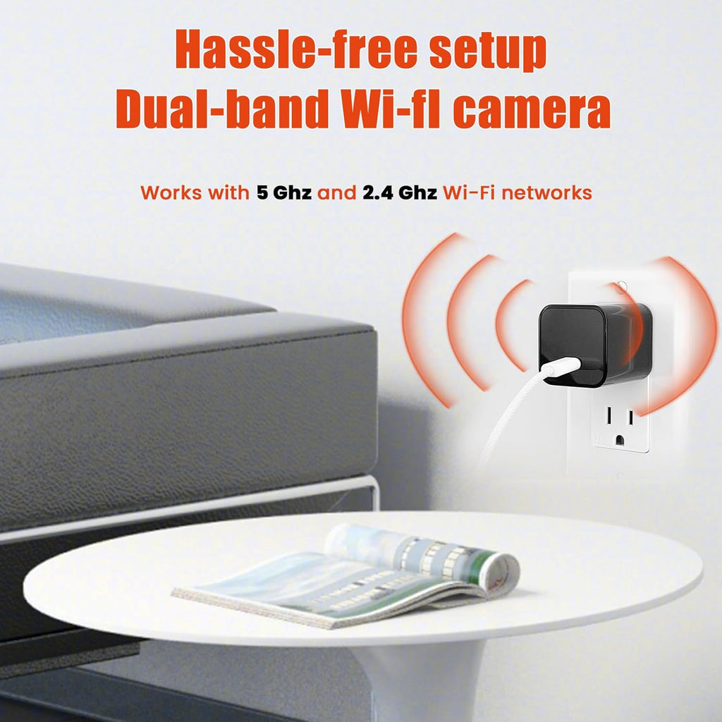 Cámara de carga USB fijawee - Cámara WiFi pequeña - Mini