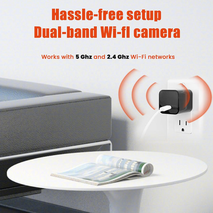Cámara de carga USB fijawee - Cámara WiFi pequeña - Mini