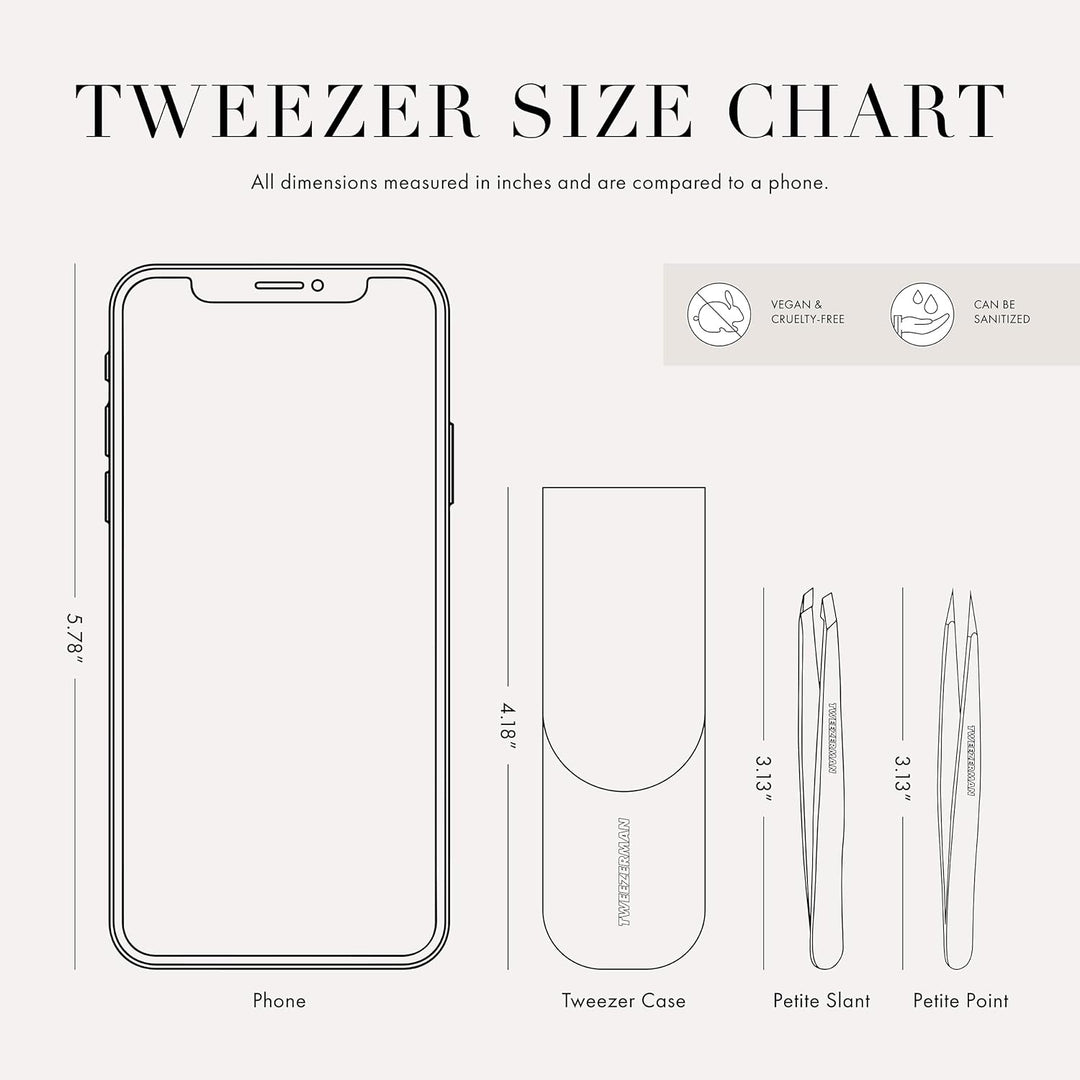 Tweezerman Juego de pinzas pequeñas Paisley con estuche