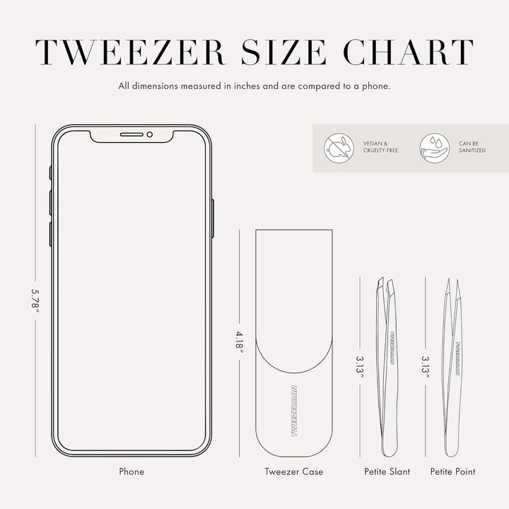 Tweezerman Juego de pinzas pequeñas Paisley con estuche