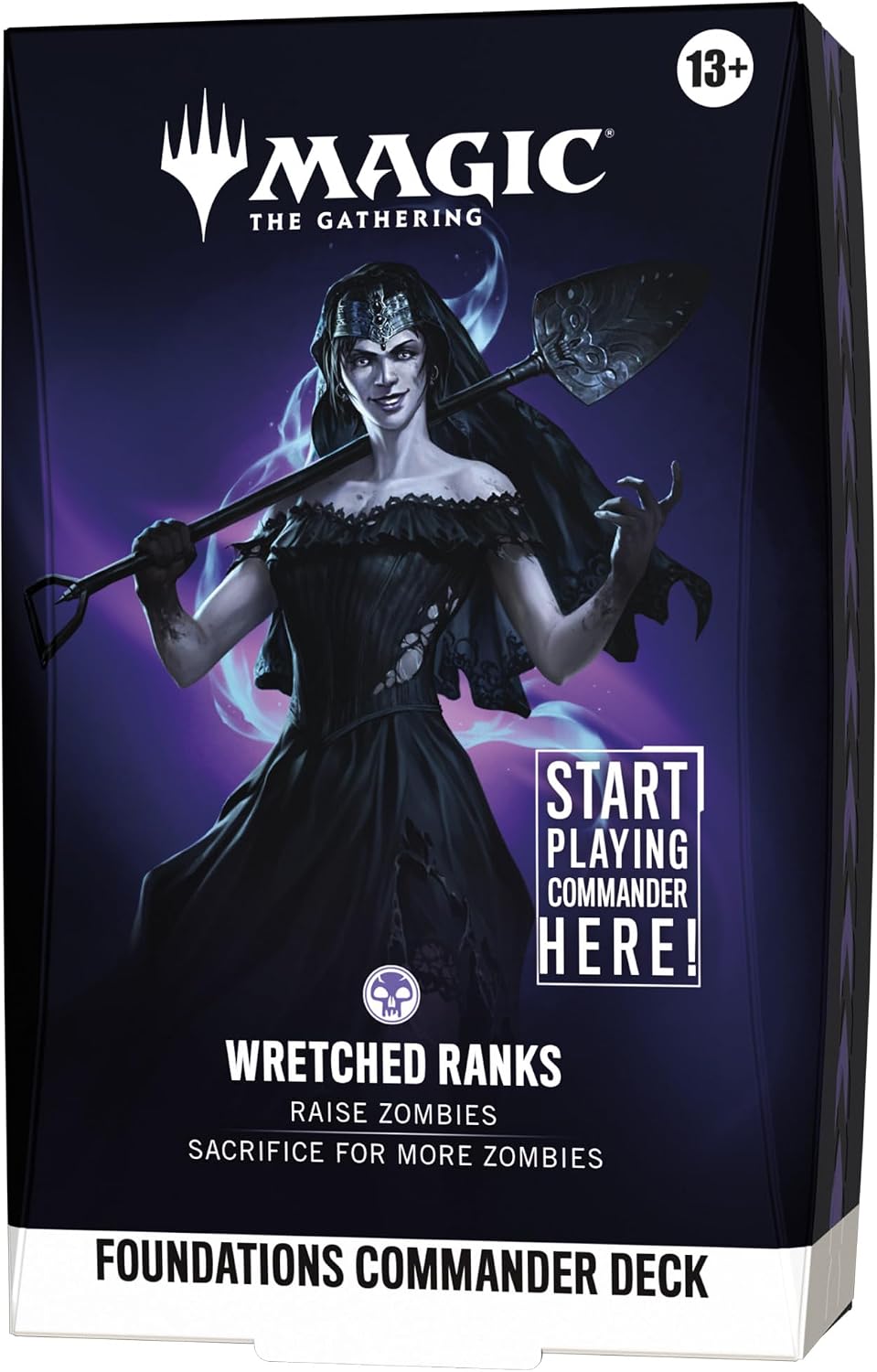 Magic: Gathering Foundations Commander Deck - Rangos miserables | Baraja de 100 cartas + accesorios
