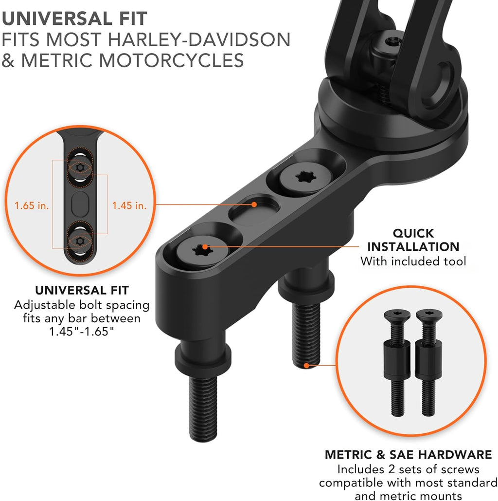 Rokform Funda resistente para iPhone 17 Pro Max + soporte de teléfono para motocicleta