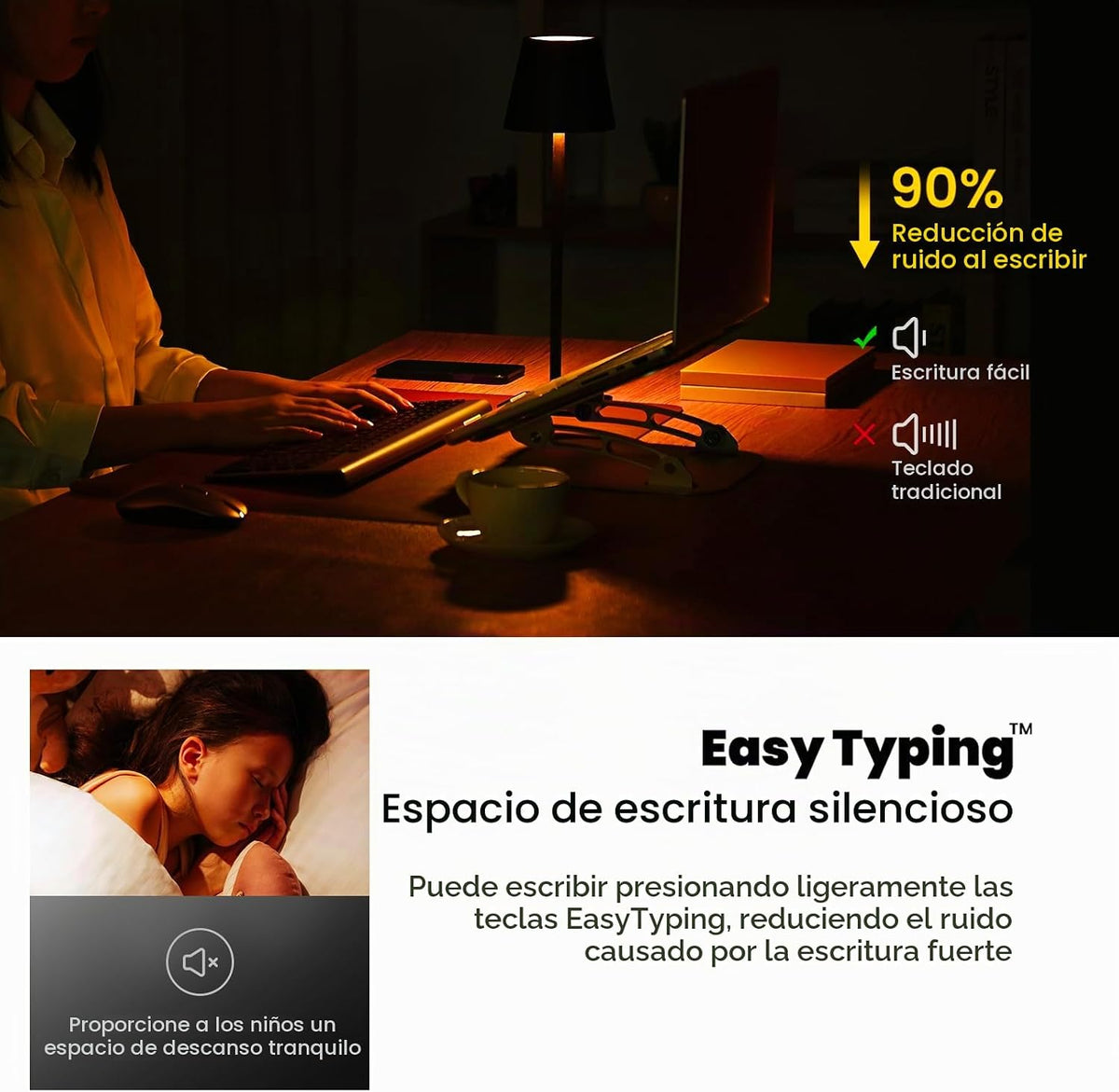cimetech EasyTyping KF10 - Combo de teclado y mouse inalámbricos, [...