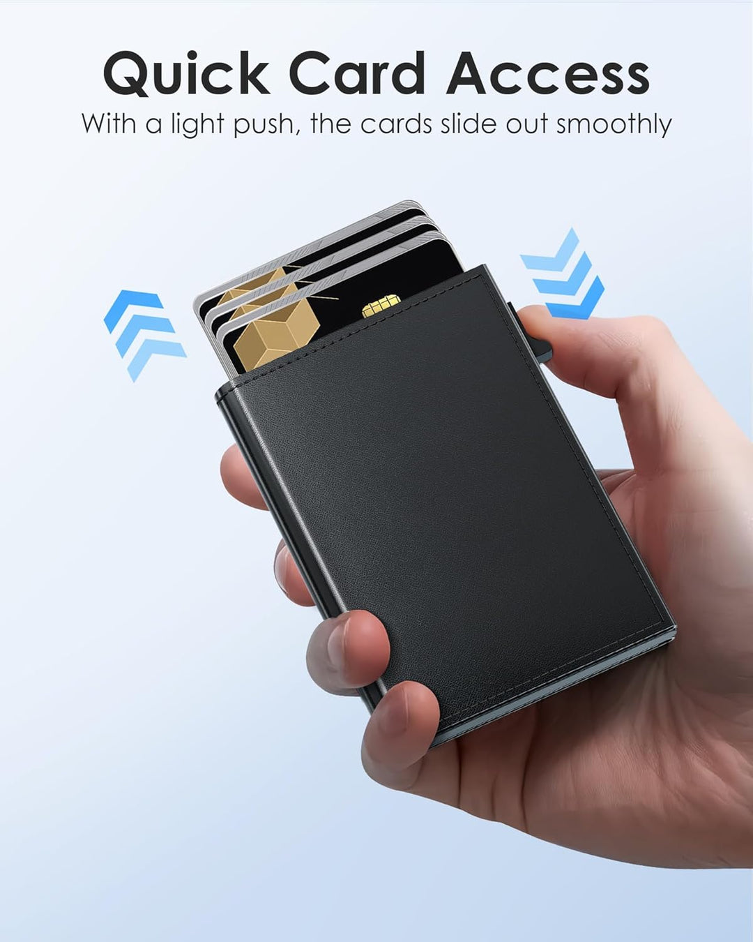 QLD Cartera mejorada 2025 para hombre, bloqueo RFID [desplegable su...