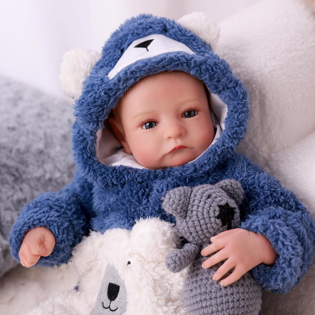 BABESIDE Muñecas Reborn de bebé realistas Niño - Aiden 17 Pulgadas...
