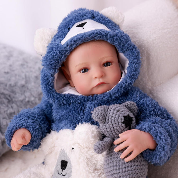 BABESIDE Muñecas Reborn de bebé realistas Niño - Aiden 17 Pulgadas...