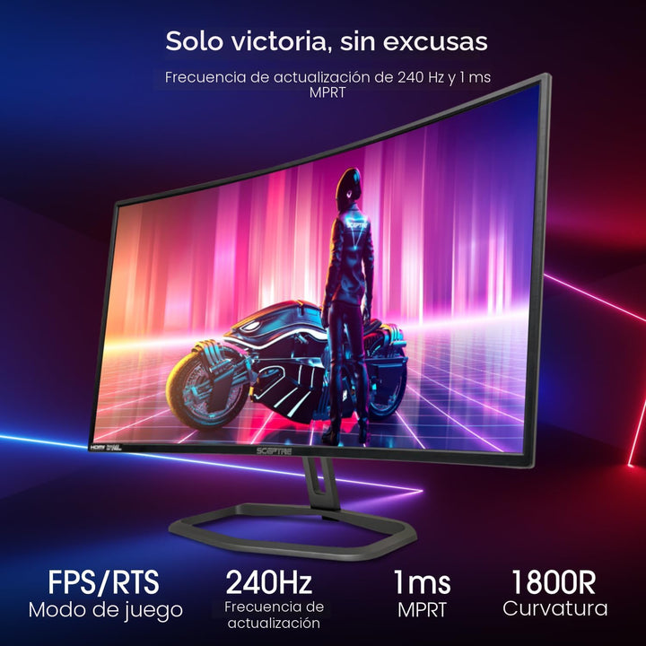 Sceptre Monitor curvo para juegos FHD 1080p de 32 pulgadas hasta 24...