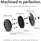 ONO Slider - Juguete fidget de mano para adultos | Ayuda a aliviar el estrés, la ansiedad, la tensión | Promueve el enfoque, la claridad | Diseño compacto y portátil (Natural - Titanio)