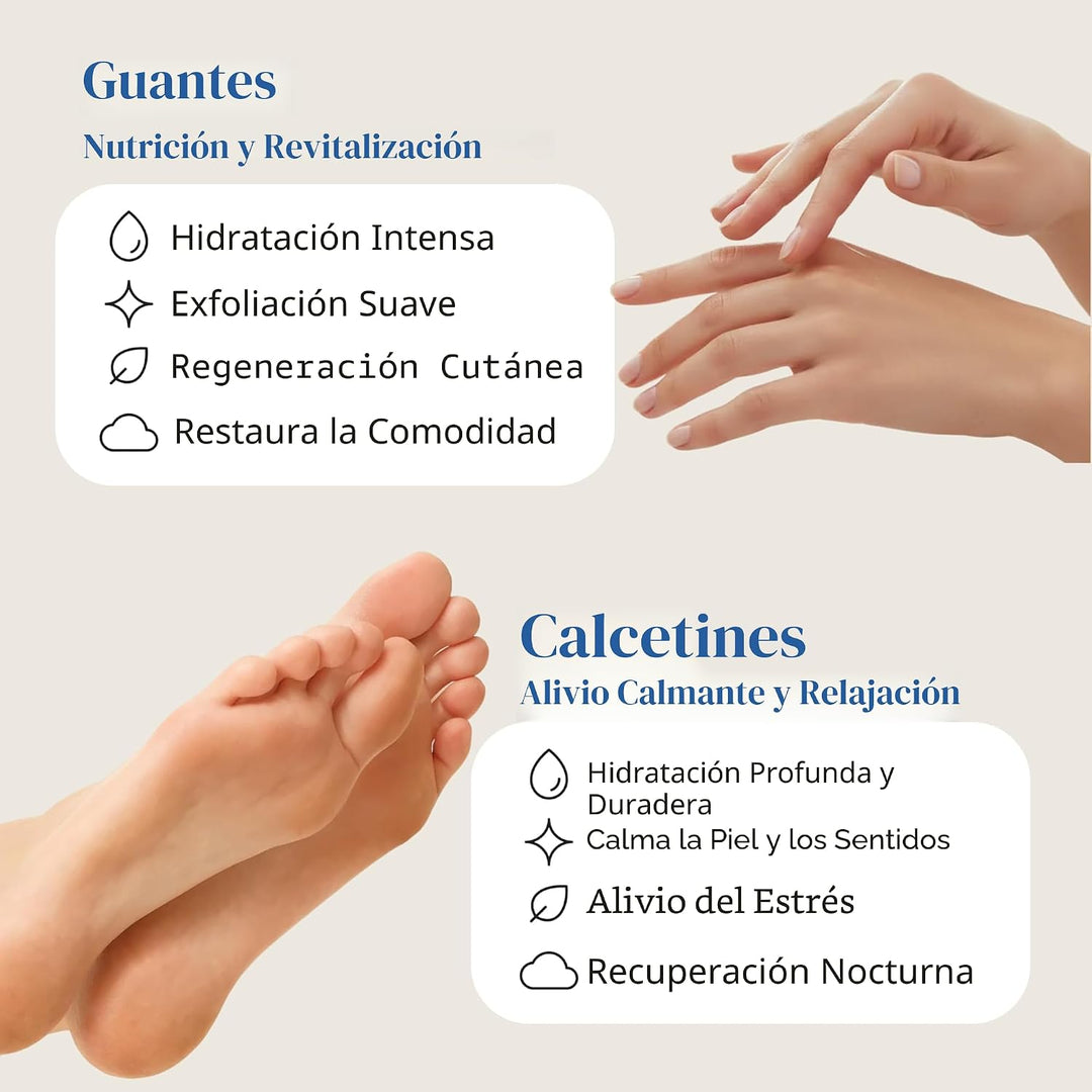 Epielle Mascarillas reparadoras intensivas para manos y pies, resta...