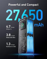 Anker Prime Power Bank, cargador portátil de 27,650 mAh de 3 puerto...
