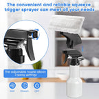 Aspiradora de ventana inalámbrica, 2000 Pa, limpiador eléctrico recargable de ventana con tanque de agua de 6.8 fl oz, kit de limpieza con botella de spray y almohadilla de microfibra para vidrio