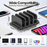 KDD Soporte Vertical para Laptop de 4 Ranuras con Bloqueo por Grave...