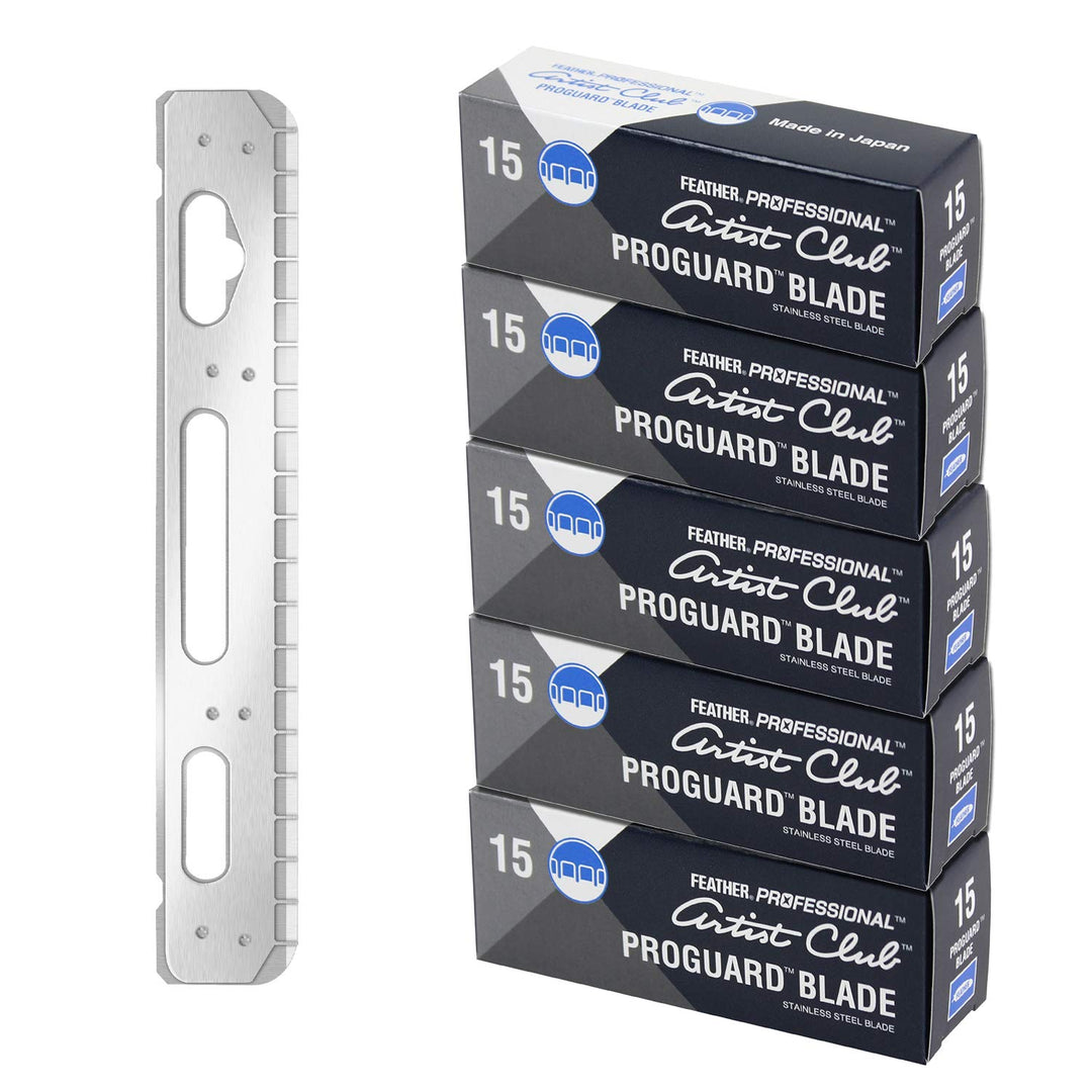 Feather Artist Club ProGuard - Cuchillas de afeitar (5 unidades de...