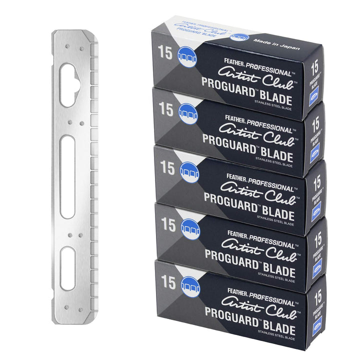 Feather Artist Club ProGuard - Cuchillas de afeitar (5 unidades de...