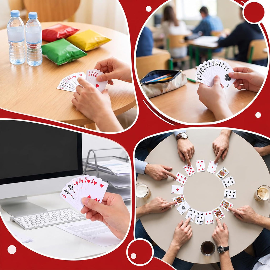 Paquete de 50 mini cartas de juego a granel de 1.65 pulgadas, mini baraja de cartas de póquer de bolsillo, cartas de juego en miniatura o viajes, camping, fiestas, lindo y duradero