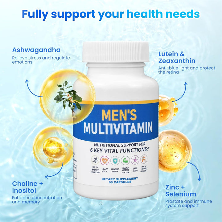 ssumiao Los multivitamínicos para hombres contienen más de 50 nutri...