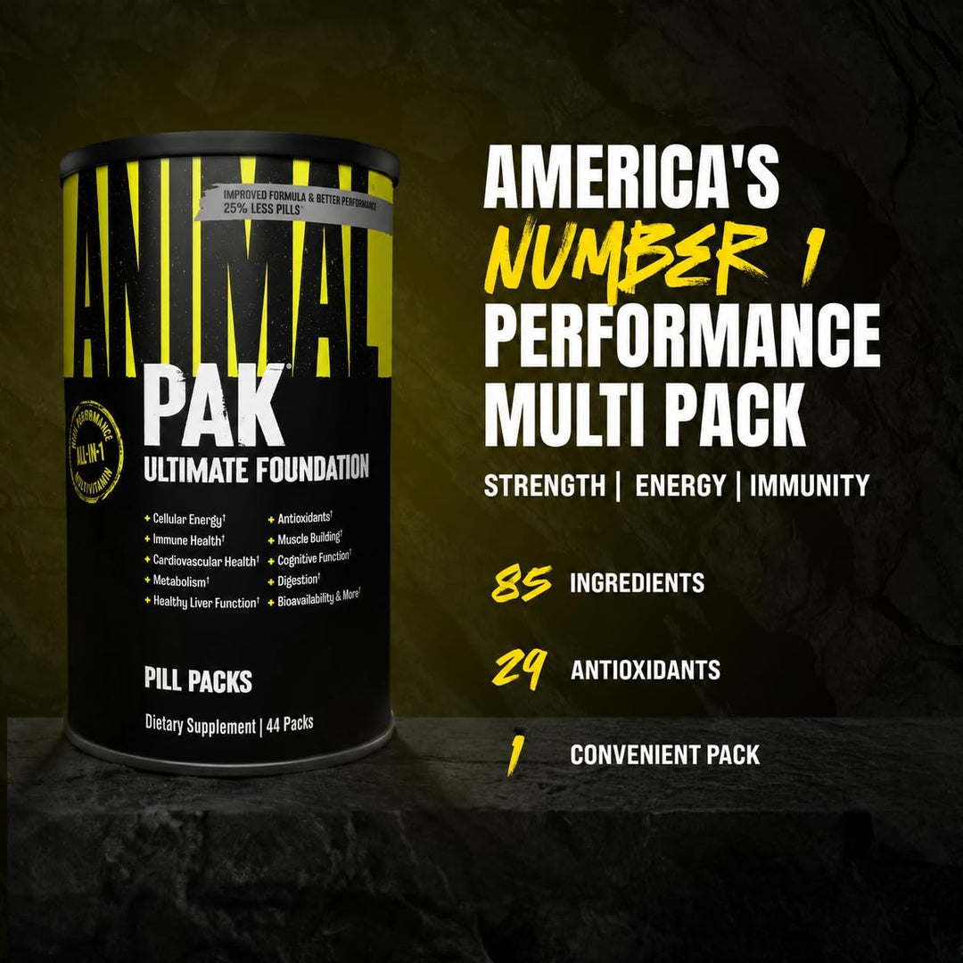 Animal Pak - Multivitamínico conveniente para hombres y mujeres, pa...