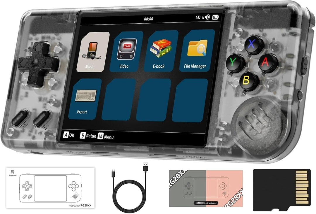 RG28XX - Juego de mano retro con sistema Linux, pantalla IPS de 2.8...