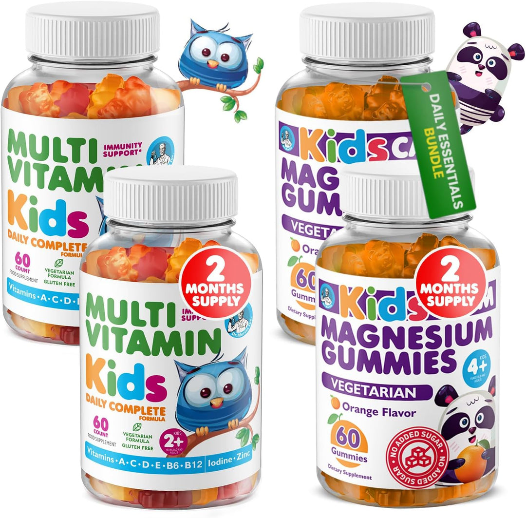 DR. MORITZ Gomitas de magnesio para niños sabor naranja (120 unidad...