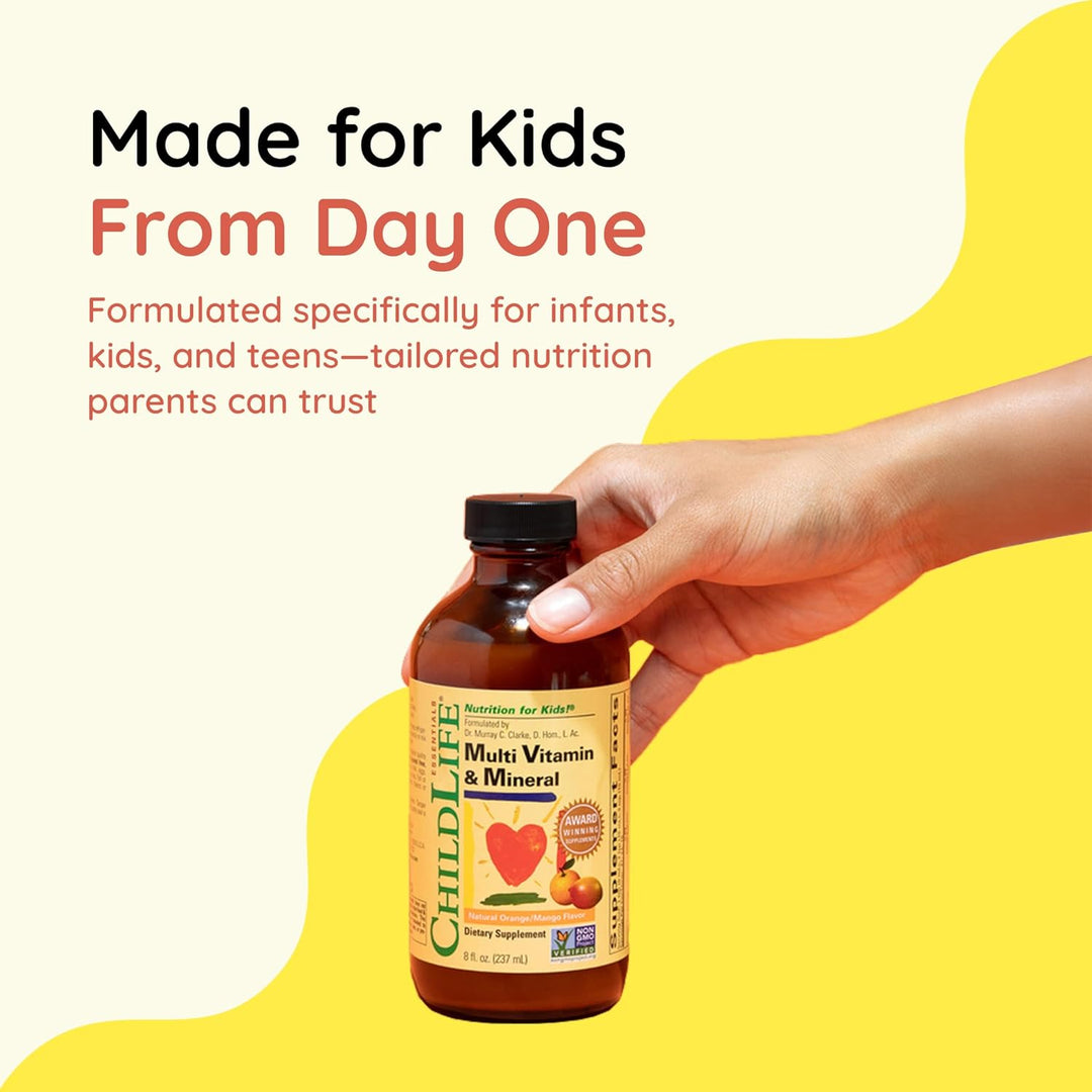 CHILDLIFE ESSENTIALS Multivitamínico y mineral para niños, vitamina...
