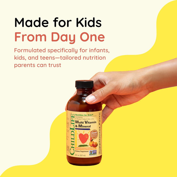 CHILDLIFE ESSENTIALS Multivitamínico y mineral para niños, vitamina...