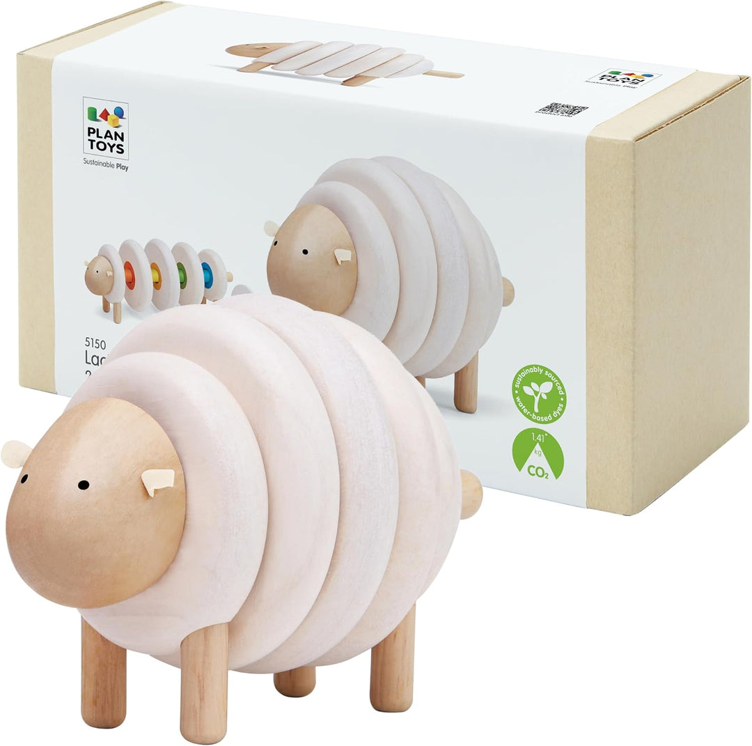 Juguete apilable en forma de árbol de Plan Toys | wooden tree stack...