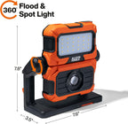Klein Tools Luz de trabajo LED recargable 56417, 6 modos, compatible con