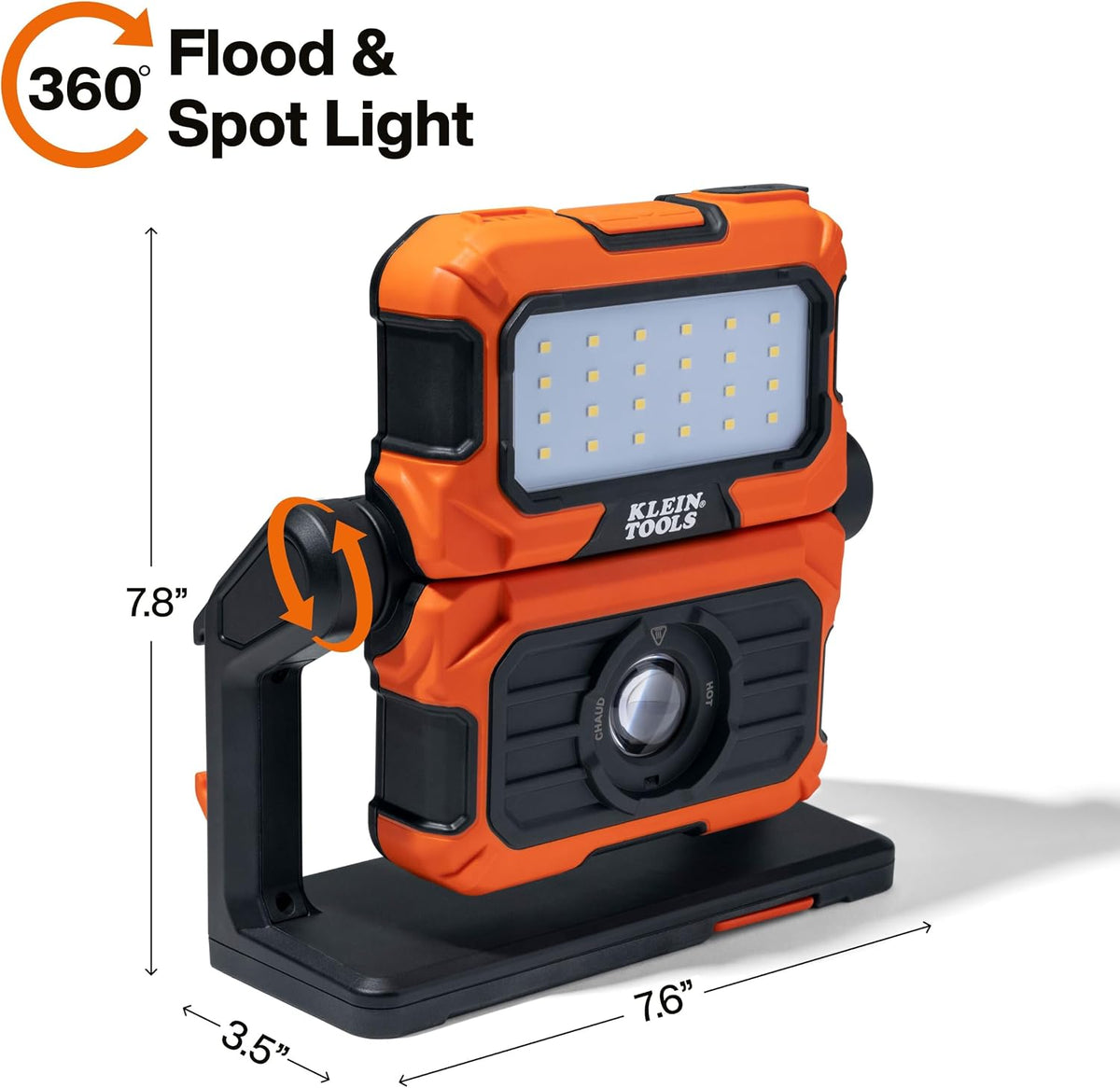 Klein Tools Luz de trabajo LED recargable 56417, 6 modos, compatible con