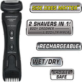 MANGROOMER Peluquería corporal Lithium Max Plus, peluquera de pelot...