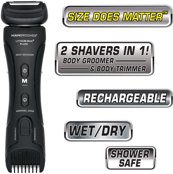 MANGROOMER Peluquería corporal Lithium Max Plus, peluquera de pelot...