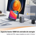 TobenONE Estación de acoplamiento para MacBook 16 en 2, monitores 4K duales