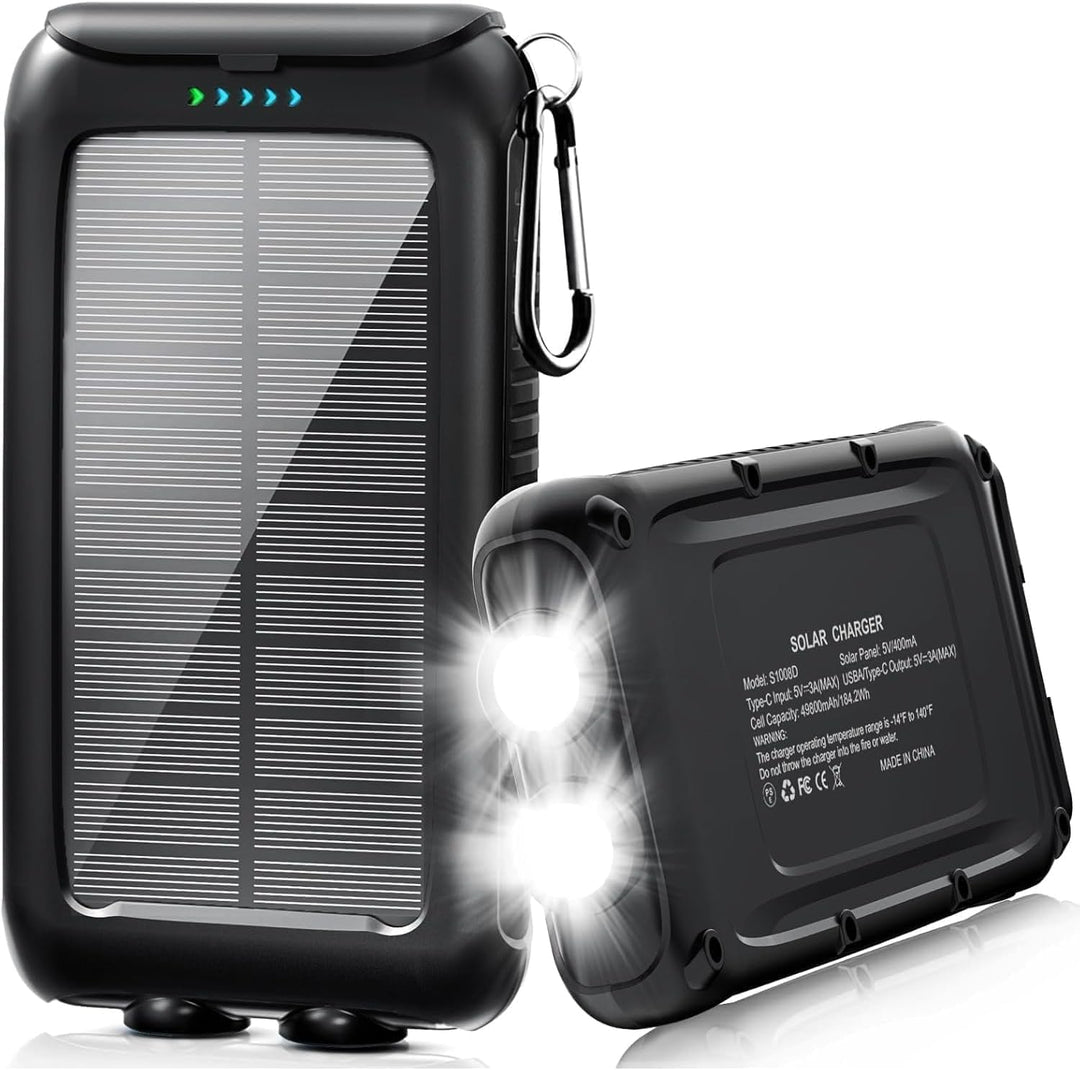 Kepswin Cargador solar-Power-Bank-49800mAh Cargador de teléfono sol...