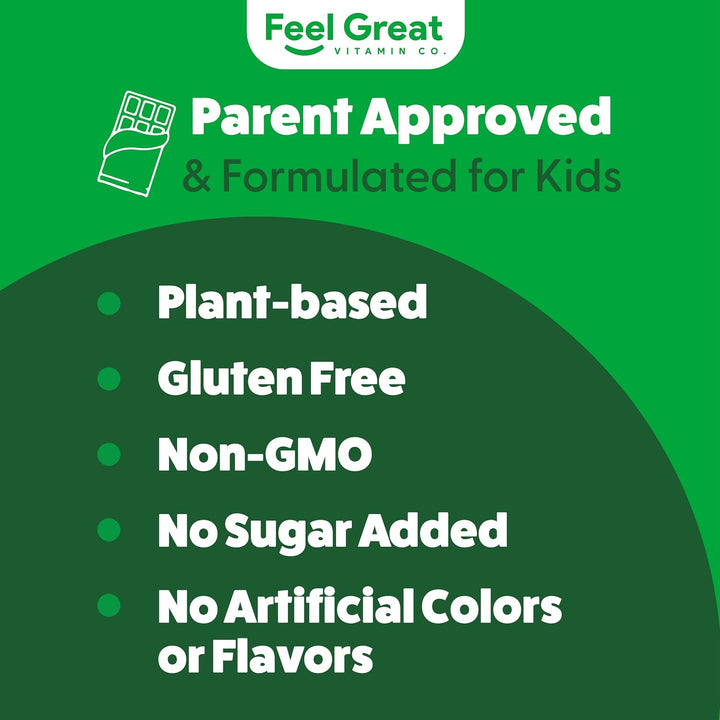 Feel Great USDA Organic Super Greens para niños | Polvo de verduras...