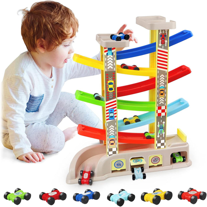 Juguetes Montessori para niños de 2 y 3 años, rampa de juguete con...