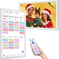 Calendario digital inteligente de 32 pulgadas, gráfico de tareas familiares y marco de fotos