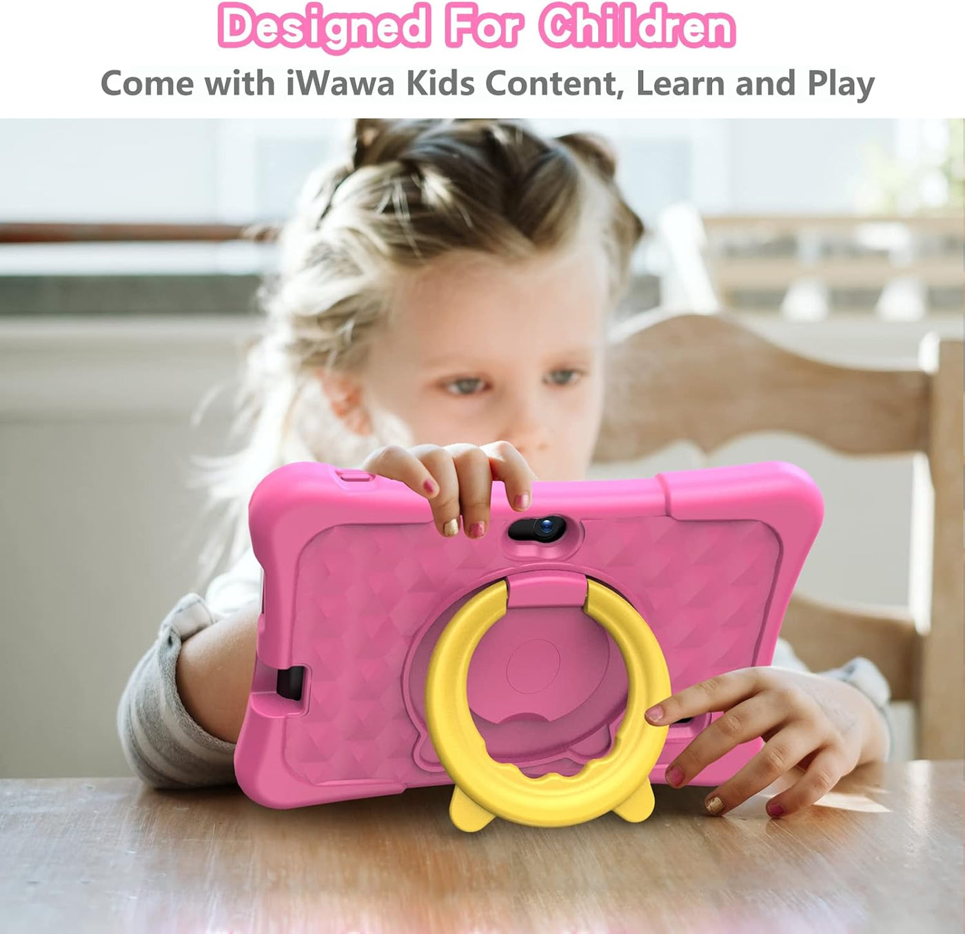 PRITOM Tablet de 7 pulgadas para niños con funda sólida, tabletas p...