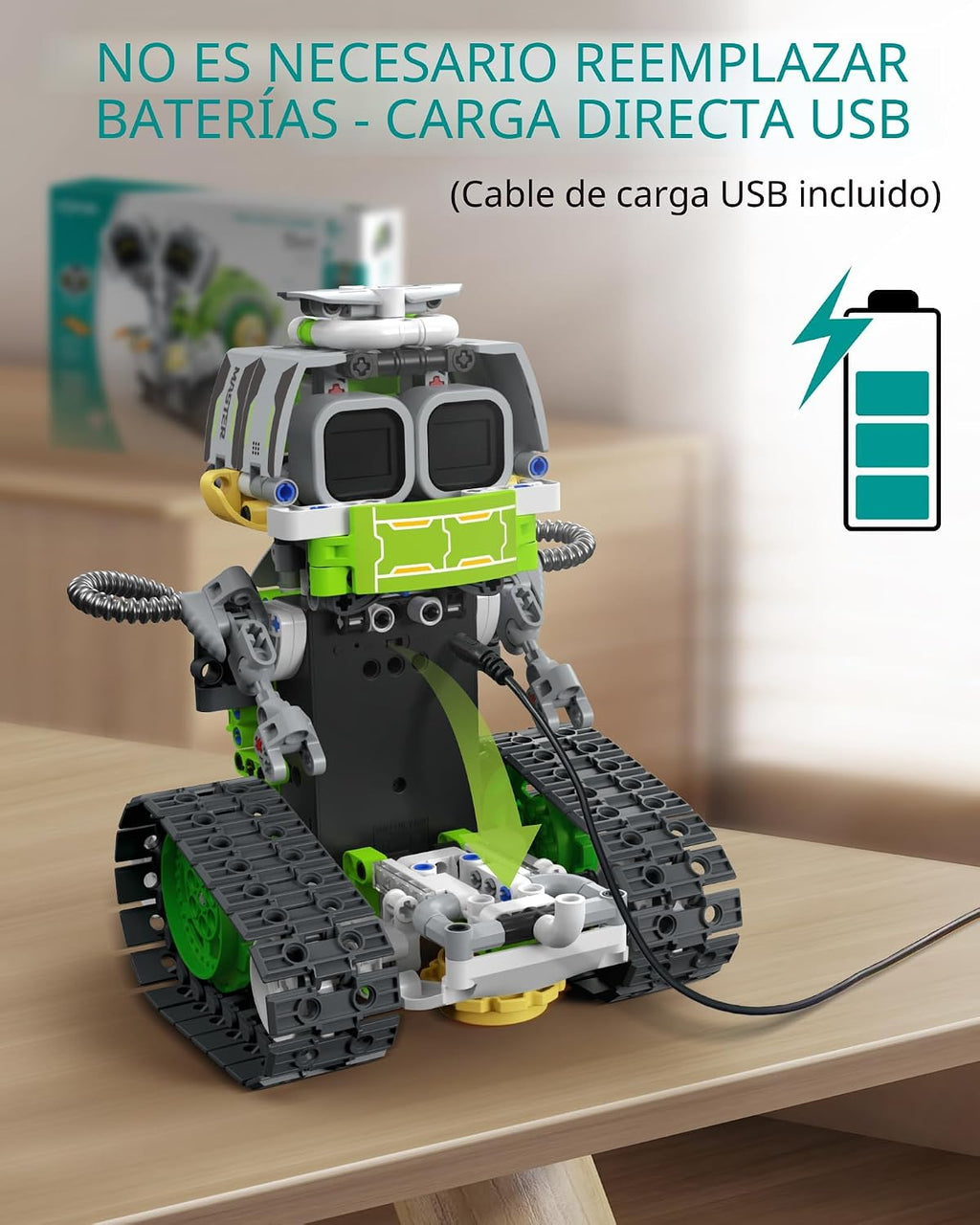 Opmind Kit de construcción de robot STEM RC 5 en 1, codificación de aplicaciones 478pcs, niños de 6 a 12 años