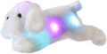 WEWILL Perro Cachorro Blanco Iluminado de 18'' con LED, Ani...