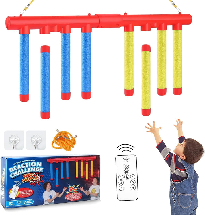 Reflex Drop Sticks Challenge Game - 3 modos de velocidad ajustables...