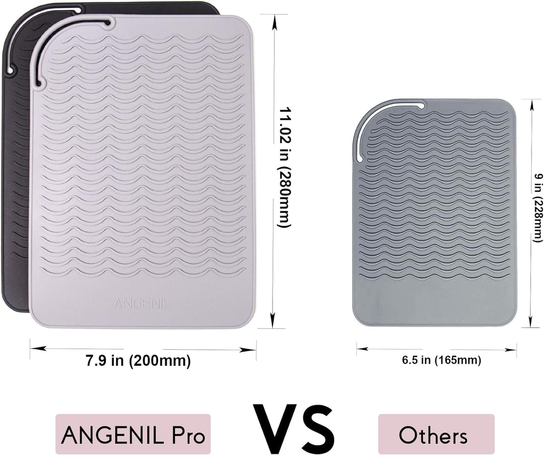 ANGENIL Alfombrilla de silicona grande resistente al calor para her...
