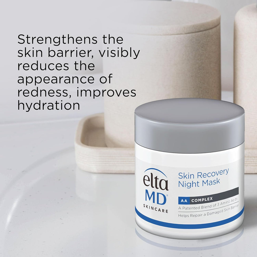 Máscara Facial Nocturna EltaMD Skin Recovery, Crema Hidratante Noct...